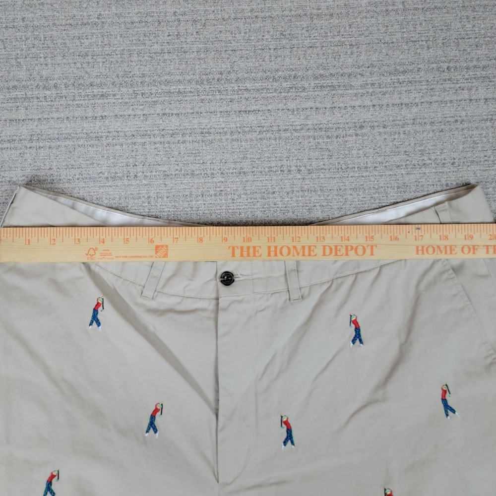 Castaway Nantucket Island Shorts Mens 40 Tan Embroidered Golfer Image Golf - Picture 4 of 11